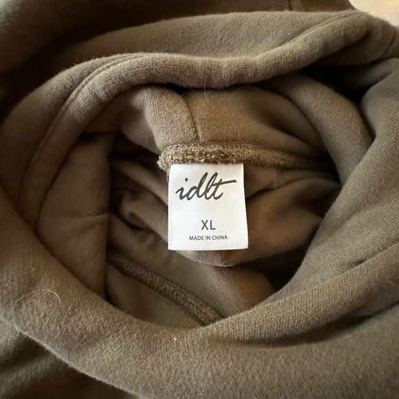 IDLT Basics Brown Loose Oversized Double Layer Comfort Unisex Perfect Hoodie XL - Picture 12 of 16